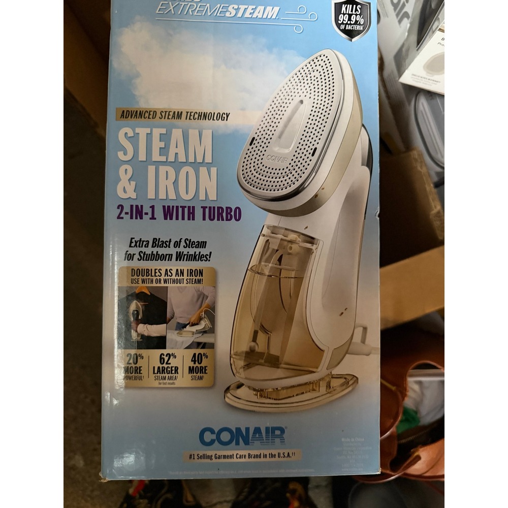Advanced Steam Technology Conair 2 in 1 with Turbo New Open Box Last One
